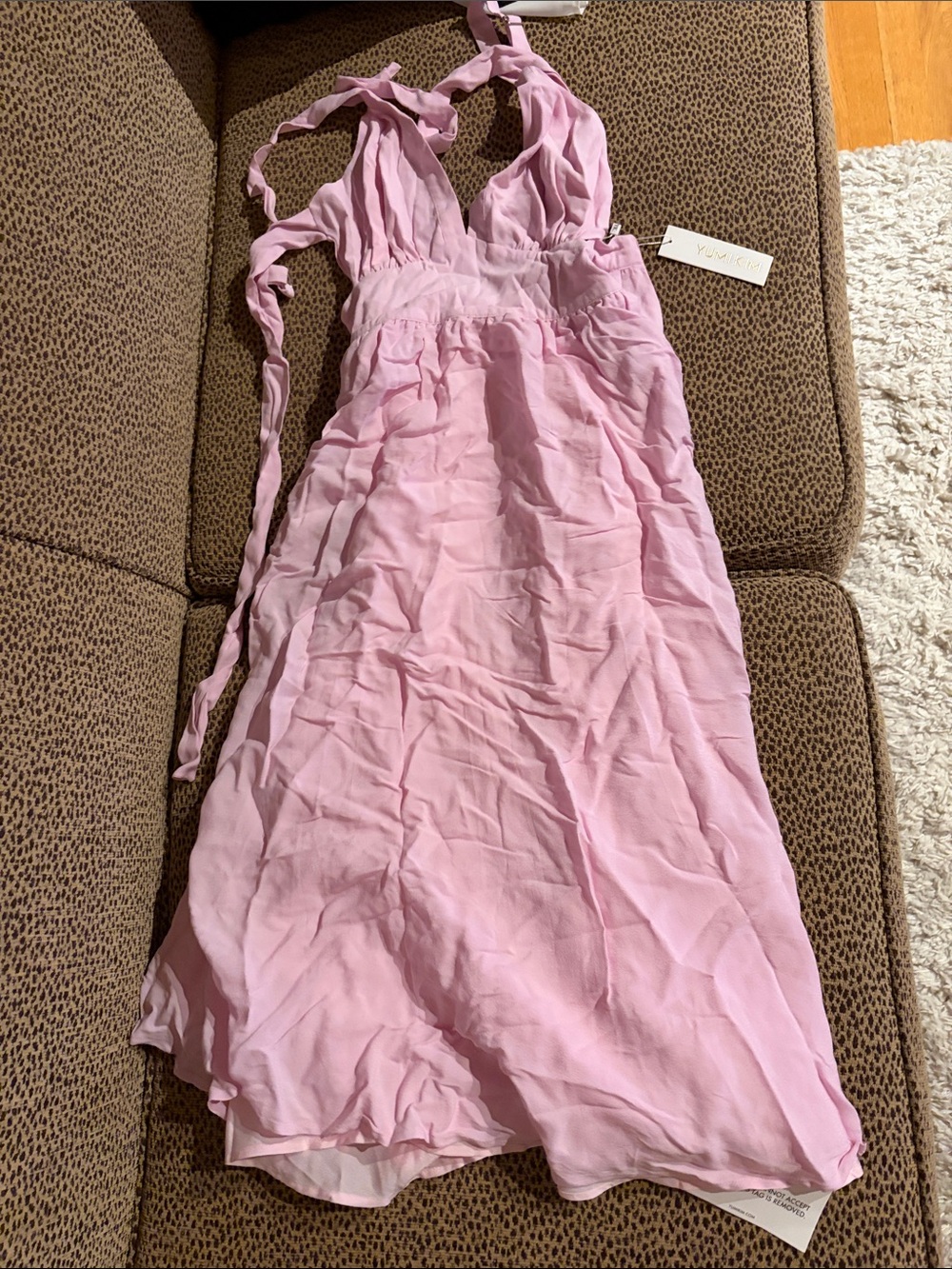 Yumi Kim Pink One-Piece Halter Dress